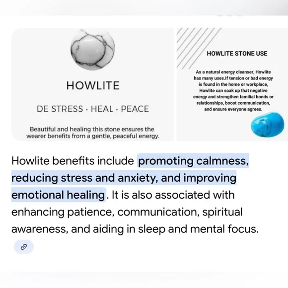 White and Blue Polar Bear Howlite Beaded Bracelet - Picture 6 of 6